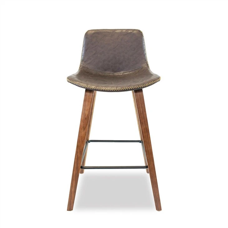 Kerusi Barstools Metal Footrest PU Cushion Seat