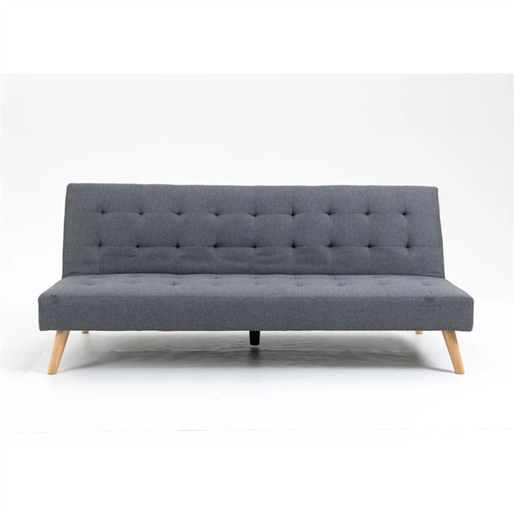 Katil sofa linen ringkas berwarna kelabu moden