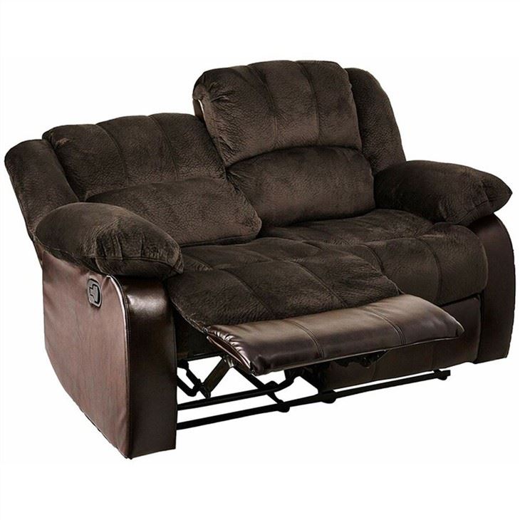 Fabrik PU Kulit Sofa Sandar Boleh Laras