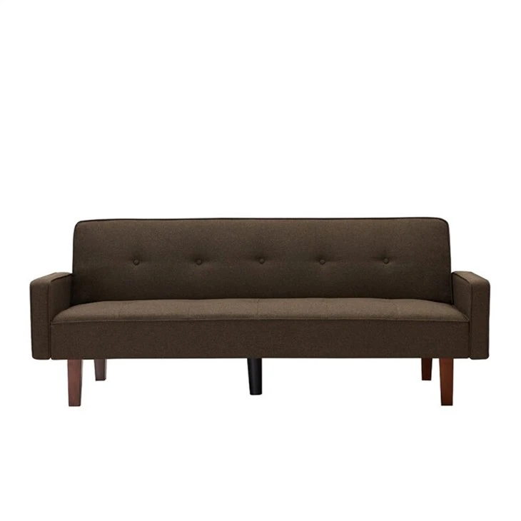 Linen Upholstered Katil Sofa Futon Tufed