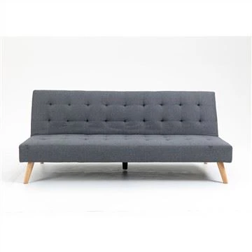 Katil sofa linen ringkas berwarna kelabu moden