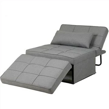 Katil Sofa Futon Tufed Rakan Kongsi Linen Upholsteri