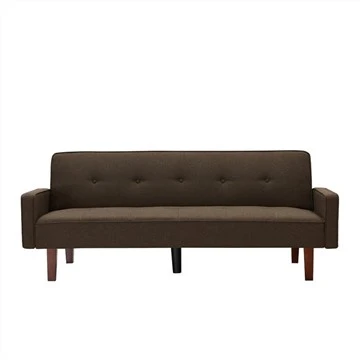 Linen Upholstered Katil Sofa Futon Tufed