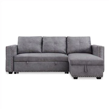 Sofa Tidur Sudut Boleh Balik Storan PU