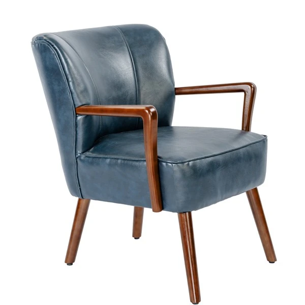 Wooden Accent Chair Leisure Reading Armchair PRAPIROON-P